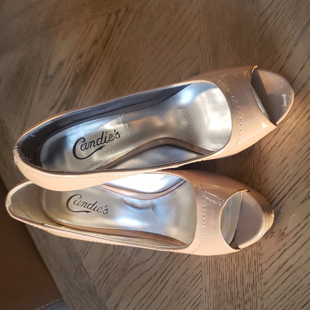 Candie's Peep Toe Heels Size 7.5